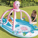 Intex Play Center Octopus Piscina Gonfiabile, con Scivolo e Spruzzino, PVC, Multicolore, 234x183x150 cm