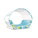 Intex Materassino Lounge Mare Gonfiabile Tropical, con Tettoia Parasole Removibile, 224x150x165