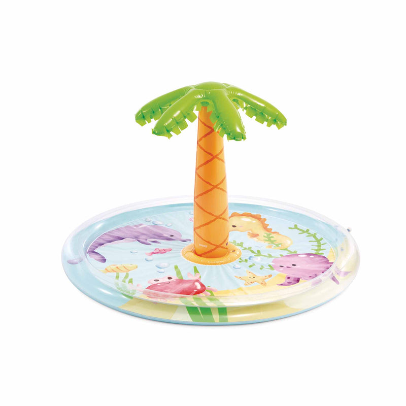 Intex Piscina Gonfiabile Palma con Spruzzino, 173x104 cm, 2+ Anni