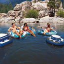 Intex Ciambella Gonfiabile Mare River Run 1 Pro, con Marsupio e Supporto Smartphone Action Camera, PVC, Azzurr