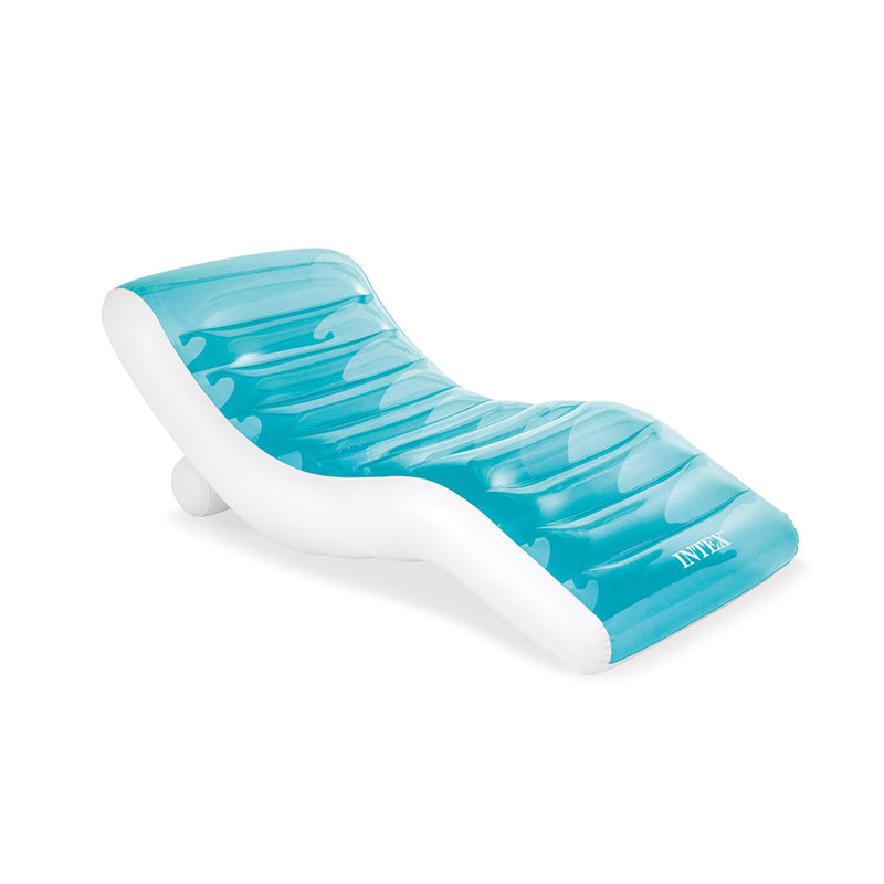 Intex Materassino Gonfiabile Mare Splash Lounge, Azzurro, 191x99 cm