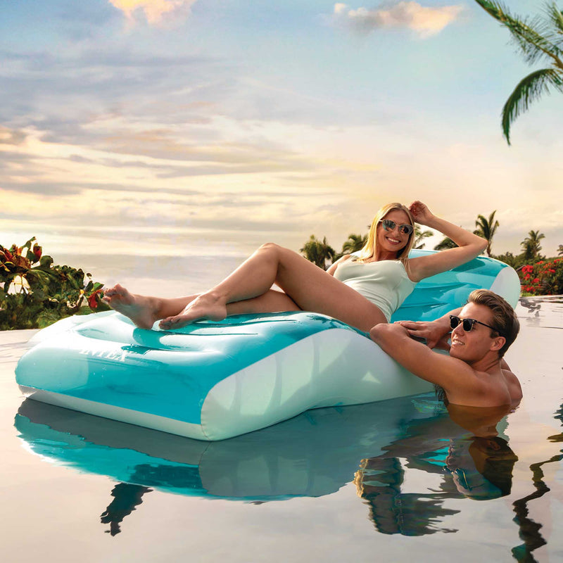 Intex Materassino Gonfiabile Mare Splash Lounge, Azzurro, 191x99 cm