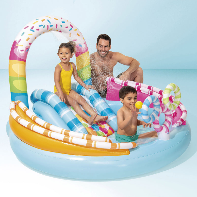 Intex Piscina Gonfiabile Play Center Caramella, 170x168x122 cm, 2+ anni