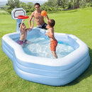 Intex Piscina Gonfiabile Family Basket, 257x188x135 cm