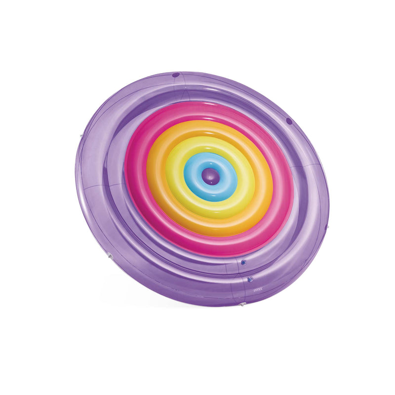 Intex Materassino Isola Mare Gonfiabile Rainbow, PVC, Multicolore, 201x24 cm