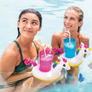 Intex Porta Bicchieri Unicorno, 3 pezzi, 38x17x20 cm