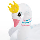 Intex Cavalcabile Mare Gonfiabile Cigno Maestoso, PVC, Bianco, 142x137x99 cm