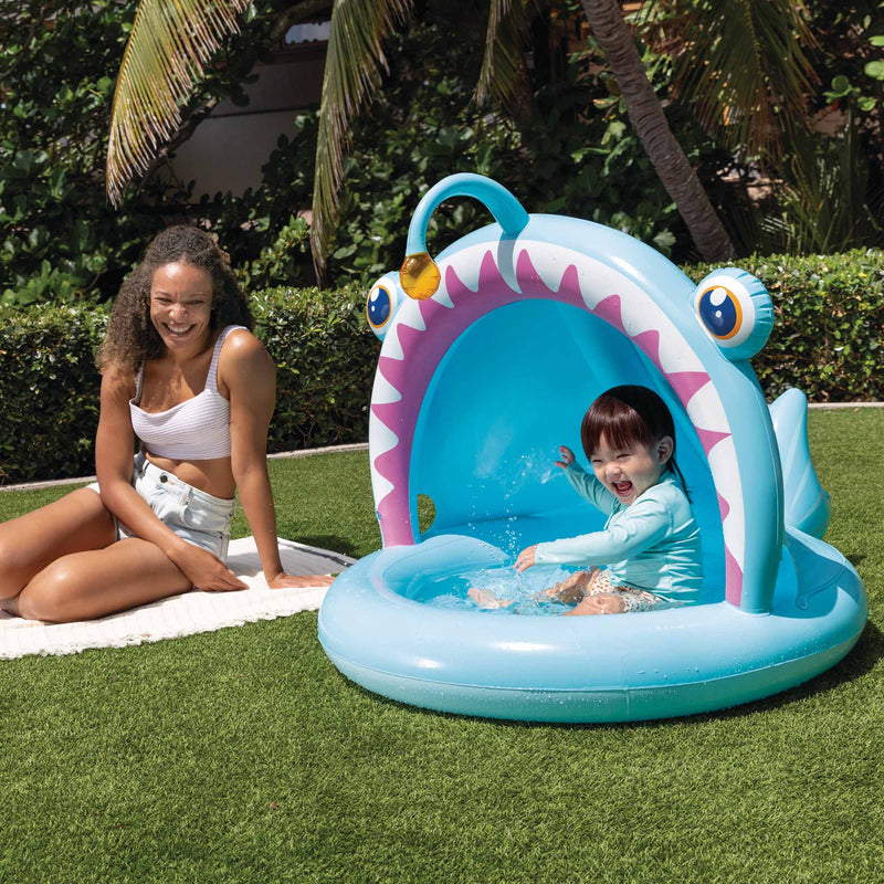 Intex Piscina Gonfiabile Baby Rana Pescatrice, 127x102x86 cm