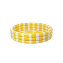 Intex Piscina Gonfiabile Rotonda Limone, Tre Anelli, PVC, Multicolore, 147x33 cm