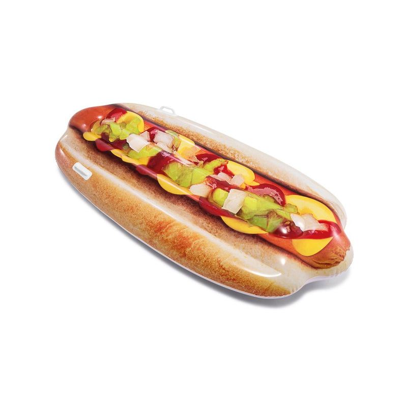 Intex Materassino Gonfiabile Mare Hotdog, Multicolore, 176x76x20 cm