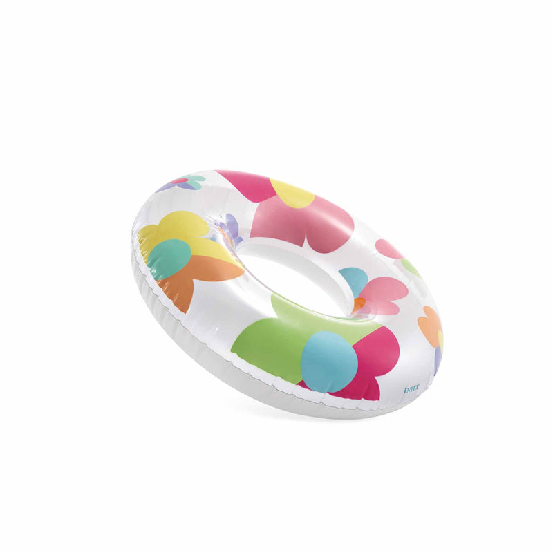 Intex Ciambelle Salvagenti Gonfiabili Assortiti, Cuori Fiori o Arcobaleno, 81 cm, 1 Pezzo