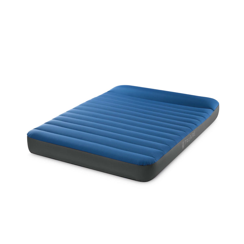 Intex Materasso Gonfiabile Camping Piazza e Mezza in TPU, Blu, con Pompa Elettrica Portatile, 137x191x22 cm
