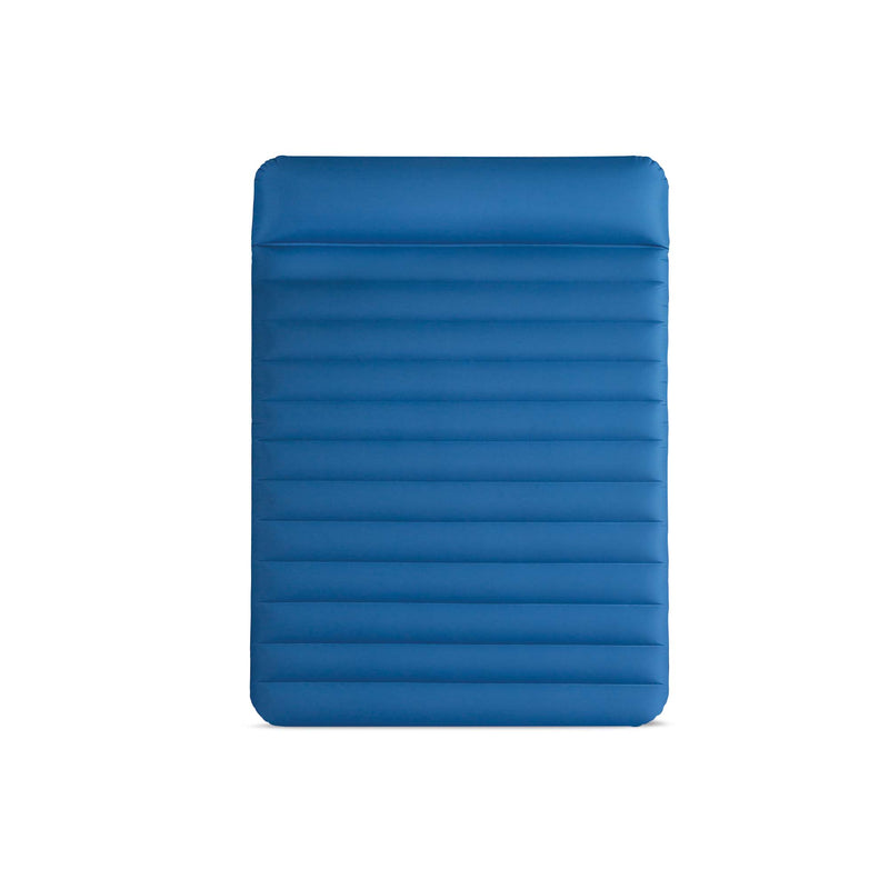 Intex Materasso Gonfiabile Camping Piazza e Mezza in TPU, Blu, con Pompa Elettrica Portatile, 137x191x22 cm