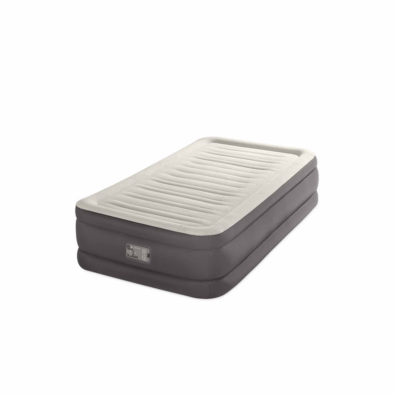 Intex Materasso Gonfiabile Singolo TruAire Comfort Plush, con Pompa Elettrica Incorporata, 99x191x46 cm