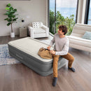 Intex Materasso Gonfiabile Singolo TruAire Comfort Plush, con Pompa Elettrica Incorporata, 99x191x46 cm