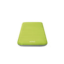 Intex Materasso Gonfiabile Camping Singolo in TPU, Verde, con Pompa Elettrica Portatile, 76x191x17 cm