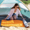 Intex Materasso Gonfiabile Camping Singolo in TPU, Struttura Ondulata, Arancione, 71x191x11 cm