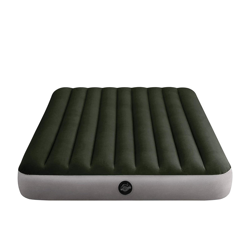 Intex Materasso Gonfiabile Dura-Beam Prestige Downy Matrimoniale con Pompa a Batteria, 152x203x25 cm