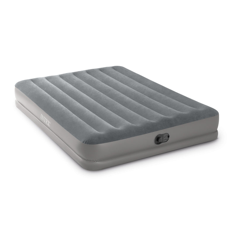 Intex Materasso Gonfiabile Dura-Beam Prestige Mid-Rise Matrimoniale, con Pompa USB incorporata, 152x203x30 cm