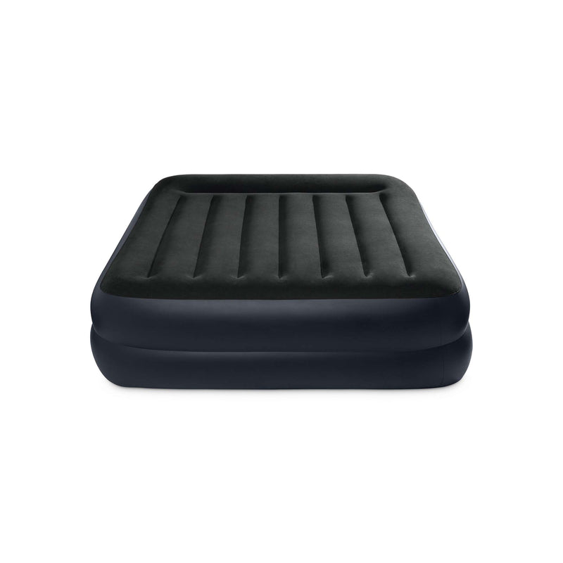 Intex Materasso Dura-Beam Pillow Rest Raised Matrimoniale, con Pompa Elettrica Incorporata, 152x203x42 cm