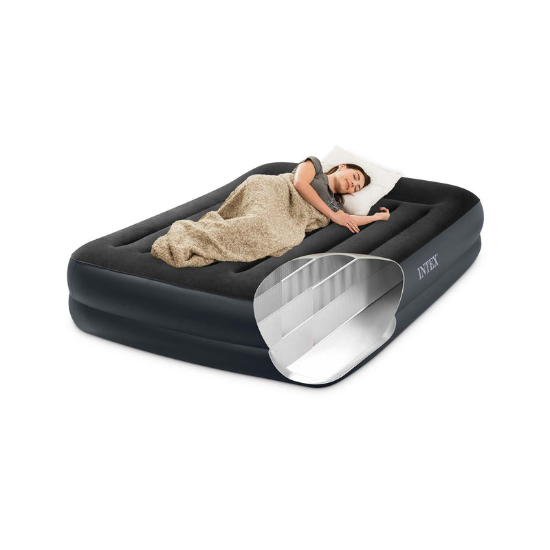 Intex Materasso Dura-Beam Pillow Rest Raised Autogonfiante, 152x203x42 cm