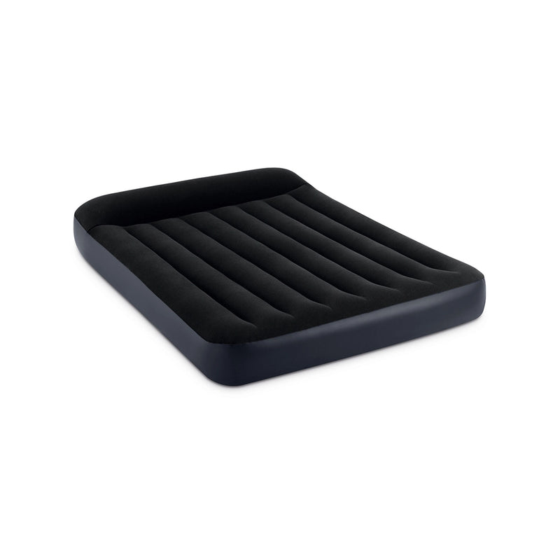 Intex Materasso Gonfiabile Dura-Beam Pillow Rest Piazza e Mezza con Pompa Elettrica Incorporata, 137x191x25 cm