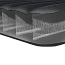 Intex Materasso Gonfiabile Dura-Beam Pillow Rest Piazza e Mezza, con Pompa Elettrica Incorporata, PVC, Nero, 137x191x25 cm