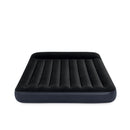Intex Materasso Gonfiabile Dura-Beam Pillow Rest Matrimoniale con Pompa Elettrica Incorporata, PVC, Nero, 152x203x25 cm