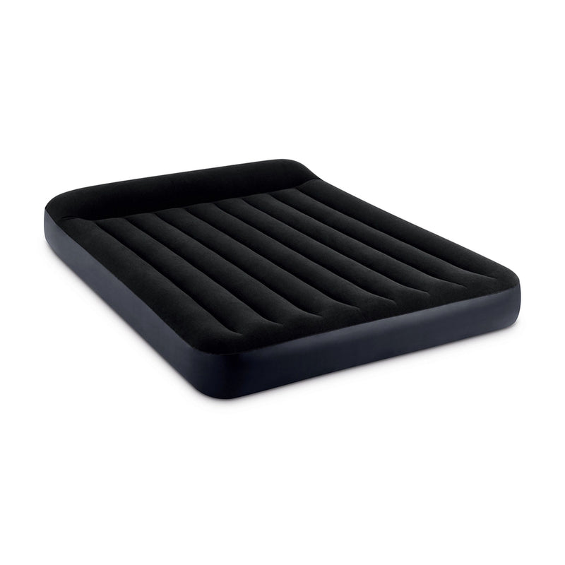 Intex Materasso Gonfiabile Dura-Beam Pillow Rest Matrimoniale con Pompa Elettrica Incorporata, 152x203x25 cm
