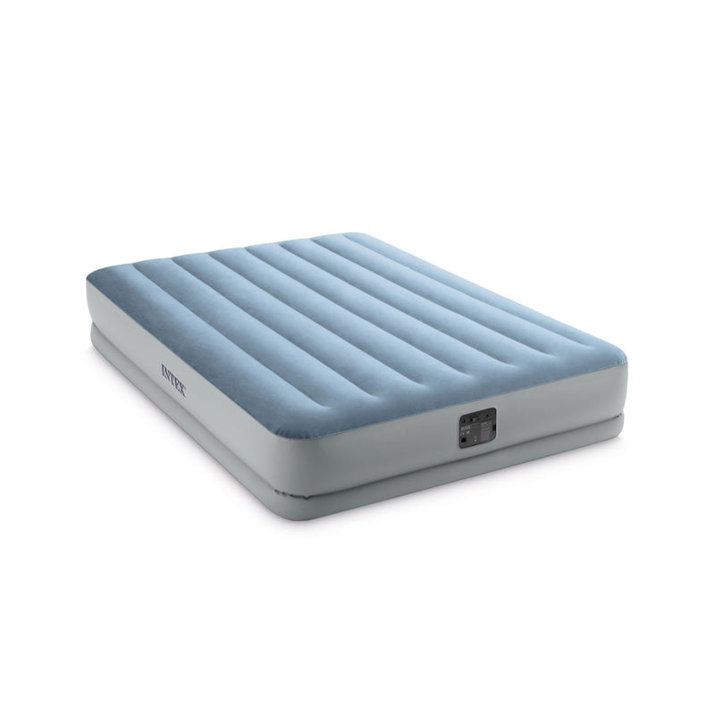 Intex Materasso Matrimoniale Autogonfiante, con Pompa USB, Dura-Beam Mid-Rise Comfort, 152x203x36 cm