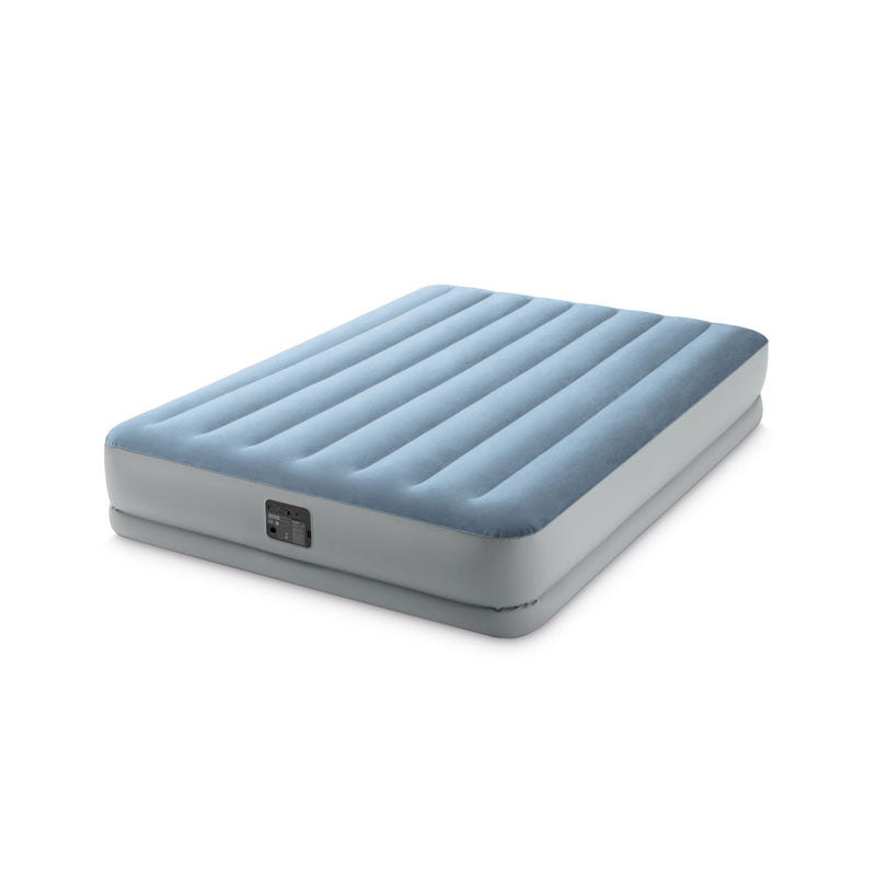 Intex Materasso Matrimoniale Autogonfiante, con Pompa USB, Dura-Beam Mid-Rise Comfort, 152x203x36 cm