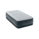 Intex Materasso Gonfiabile Dura-Beam Comfort Plush Elevated Singolo, con Pompa Elettrica Incorporata, PVC, Grigio, 99x191x46 cm