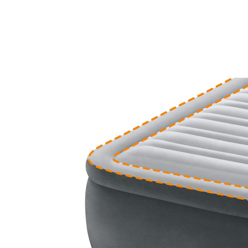 Intex Materasso Gonfiabile Dura-Beam Comfort Plush Elevated Matrimoniale, 152x203x46 cm