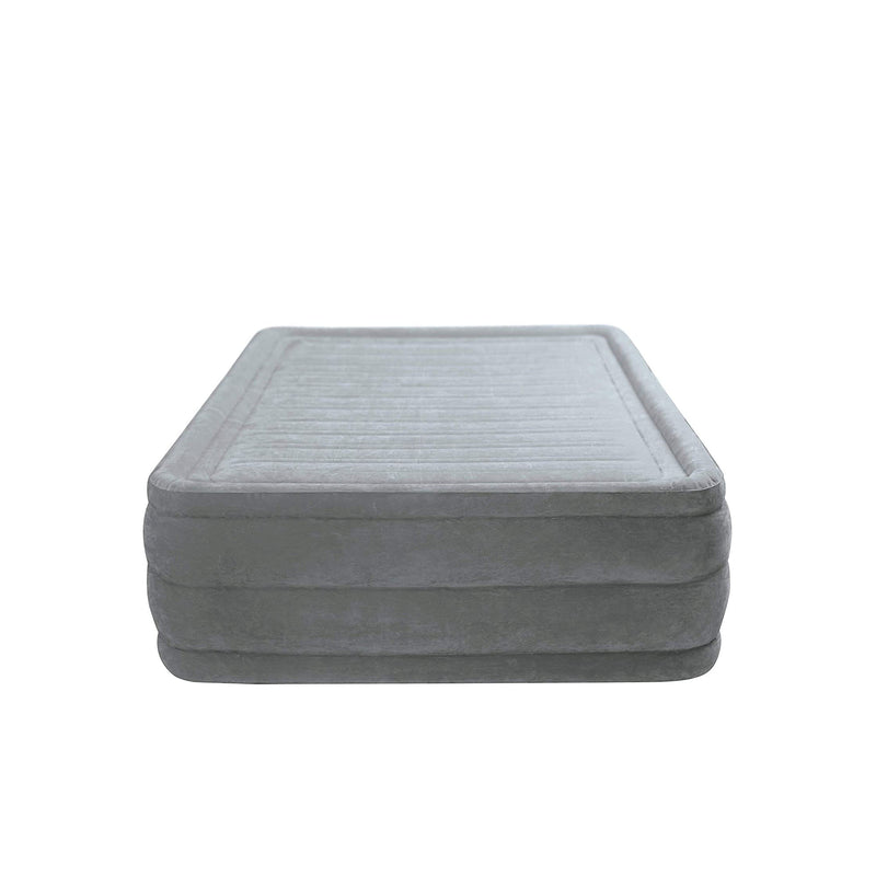 Intex Materasso Gonfiabile Dura-Beam Comfort Plush Hise Rise Autogonfiante, 152x203x56 cm