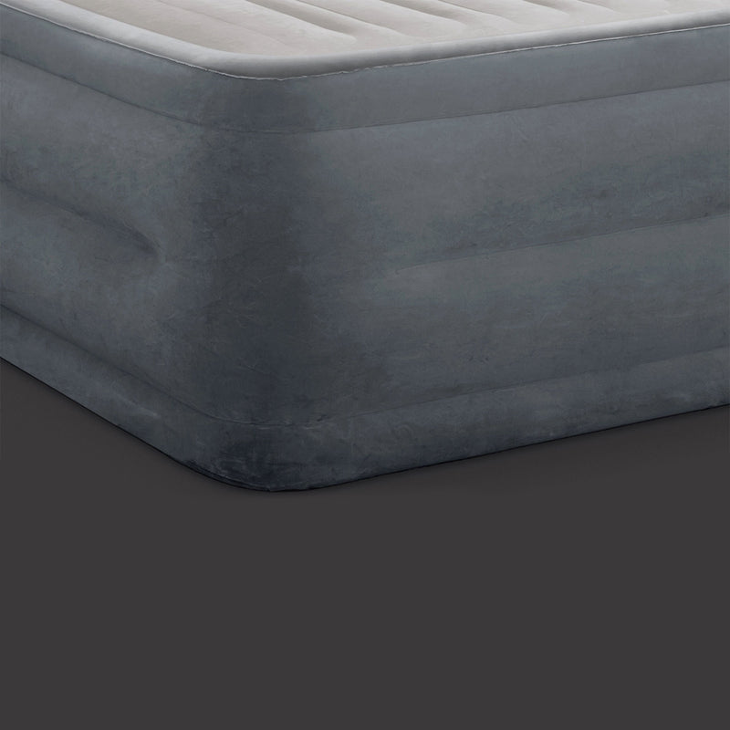 Intex Materasso Gonfiabile Dura-Beam Comfort Plush Hise Rise Autogonfiante, 152x203x56 cm