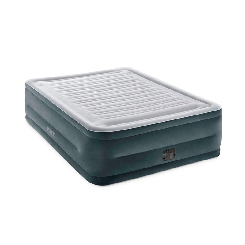 Intex Materasso Gonfiabile Dura-Beam Comfort Plush Hise Rise Autogonfiante, 152x203x56 cm