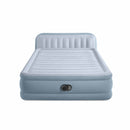 Intex Materasso Gonfiabile Matrimoniale Plush Headboard con Testiera, con Pompa Elettrica Incorporata, 152x236x86 cm