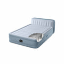 Intex Materasso Gonfiabile Matrimoniale Plush Headboard con Testiera, con Pompa Elettrica Incorporata, 152x236x86 cm