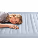 Intex Materasso Gonfiabile Matrimoniale Plush Headboard con Testiera, con Pompa Elettrica Incorporata, 152x236x86 cm