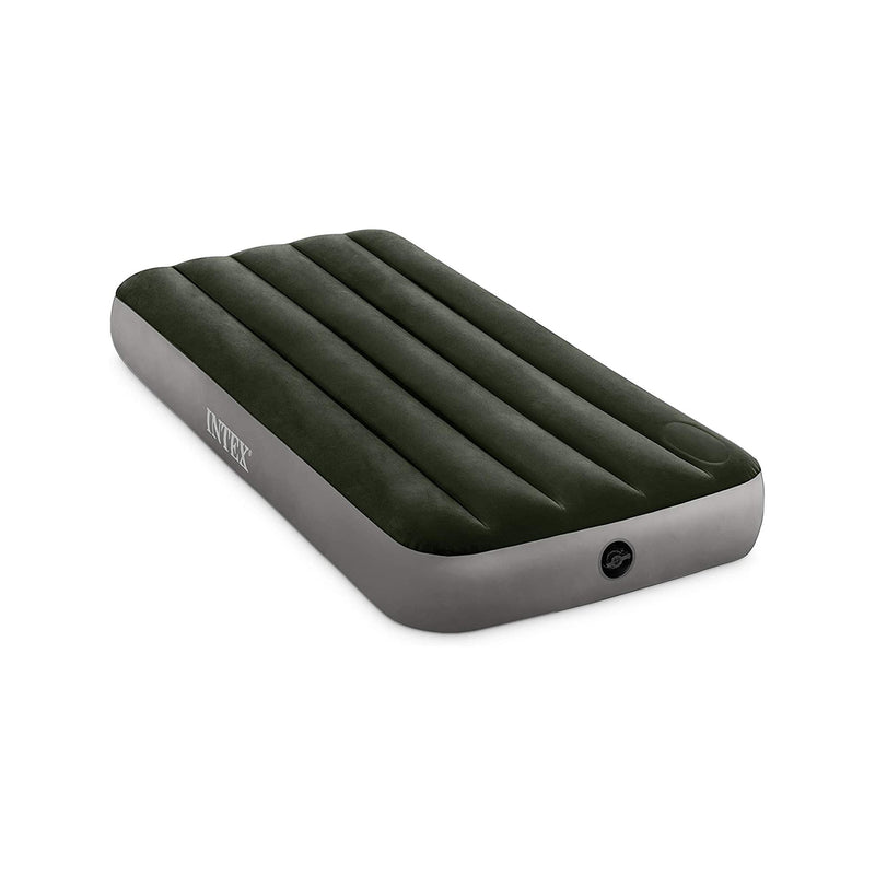 Intex Materasso Gonfiabile Dura-Beam Downy Singolo con Pompa a Pedale, 76x191x25 cm