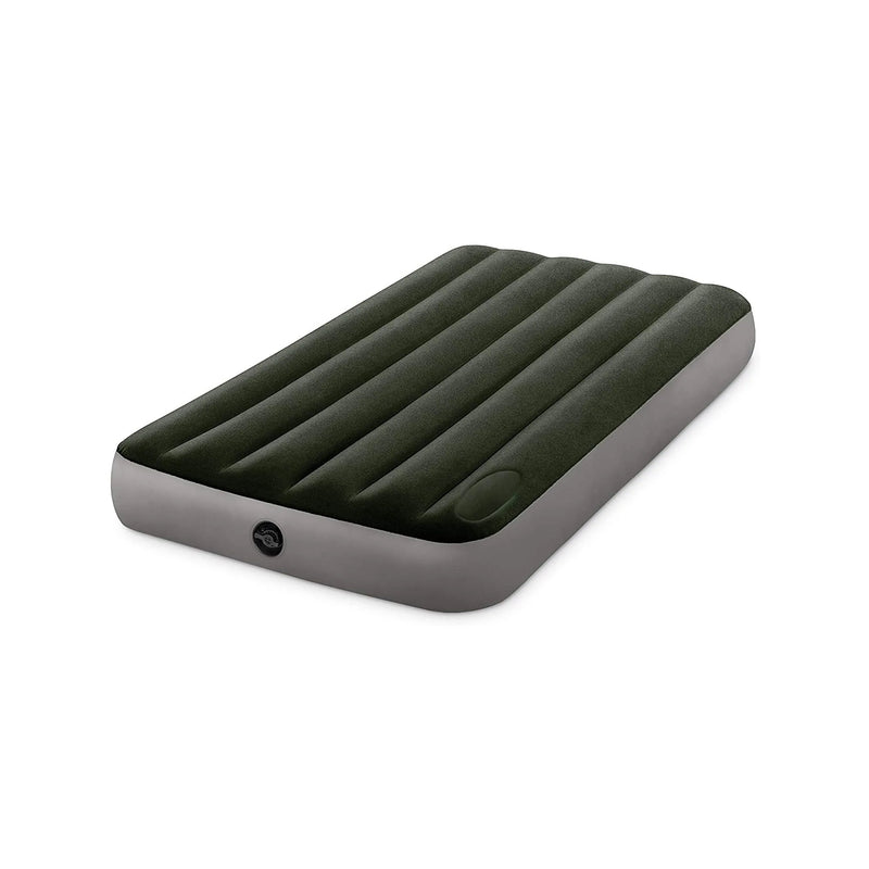 Intex Materasso Dura-Beam Downy Singolo con Pompa a Pedale, 99x191x25 cm
