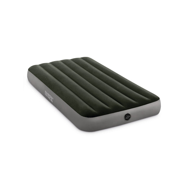 Intex Materasso Gonfiabile Prestige Downy Singolo con Pompa a Batteria, 99x191x25 cm