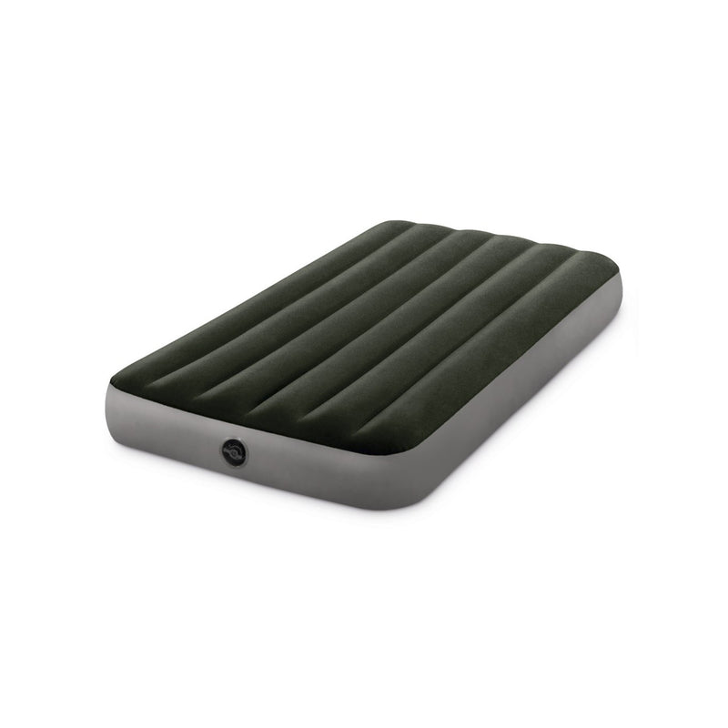 Intex Materasso Gonfiabile Prestige Downy Singolo con Pompa a Batteria, 99x191x25 cm