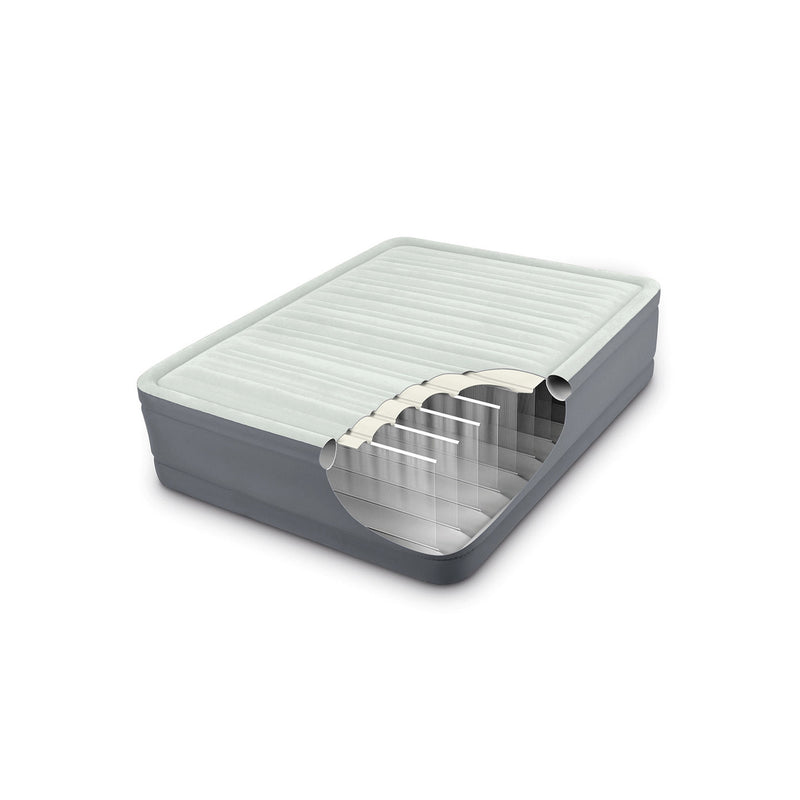 Intex Materasso Dura-Beam Elevated PremAire Piazza e Mezza Autogonfiante, 137x191x46 cm