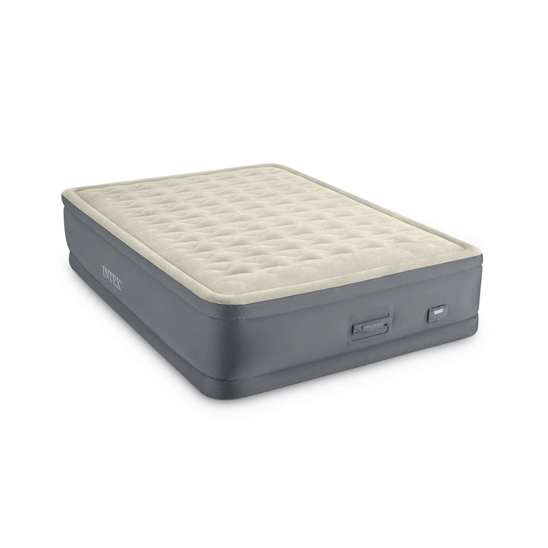 Intex Materasso Gonfiabile Dura-Beam PremAire II Matrimoniale con Pompa Elettrica e USB, 152x203x46 cm