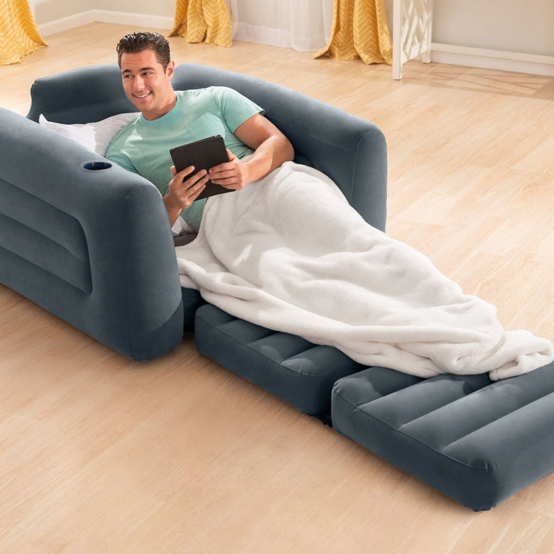 Intex Poltrona Letto Gonfiabile, 1 posto, 117x224x66 cm