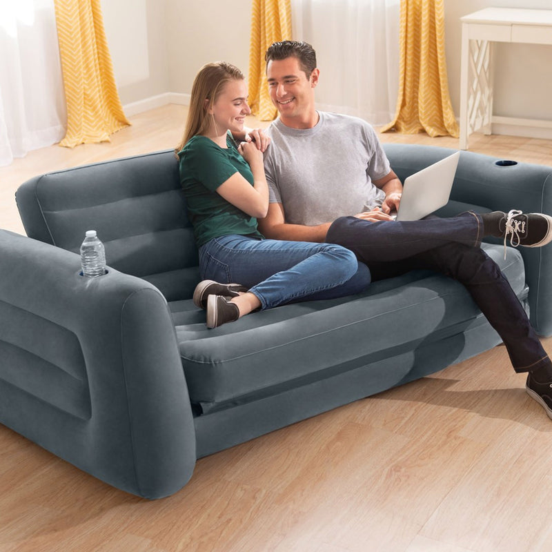 Intex Divano Letto Gonfiabile, 2 posti, 203x224x66 cm