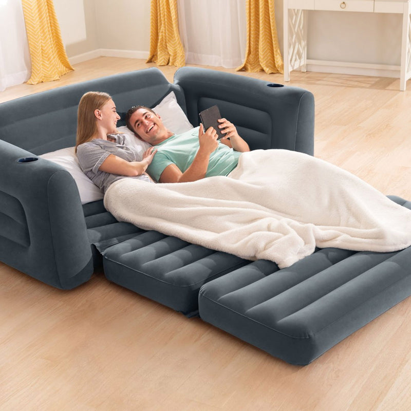 Intex Divano Letto Gonfiabile, 2 posti, 203x224x66 cm