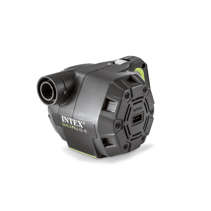 Intex Pompa Elettrica Quick-Fill a Batterie Ricaricabili, Plastica, Grigio