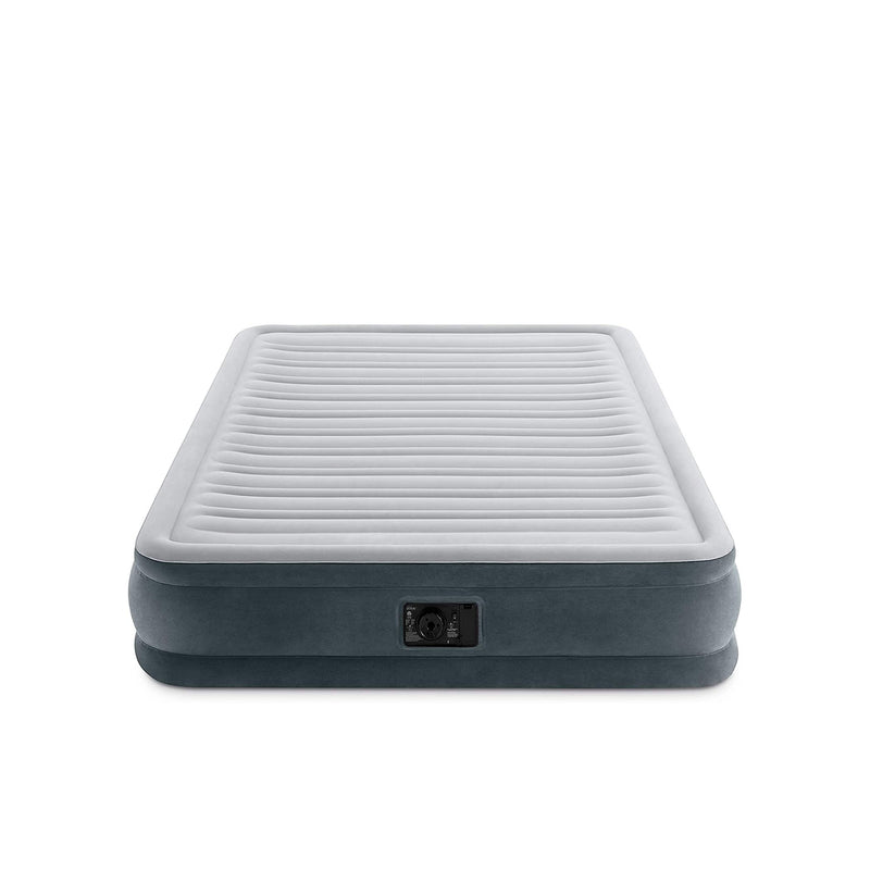 Intex Materasso Dura-Beam Comfort Plush Matrimoniale, con Pompa Elettrica Incorporata, 152x203x33 cm